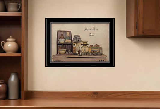 Homemade is Best 3 Black Framed Print Kitchen Wall Art - Homeroots