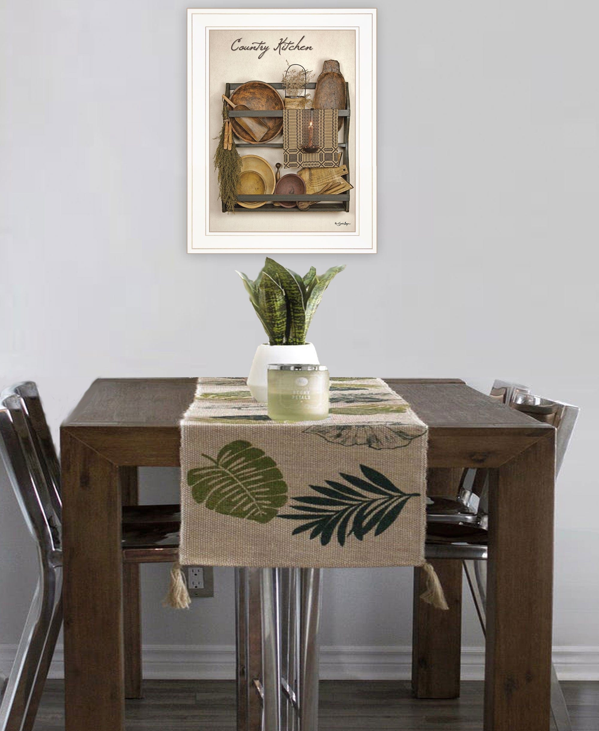 Country Kitchen 12 White Framed Print Kitchen Wall Art - Homeroots