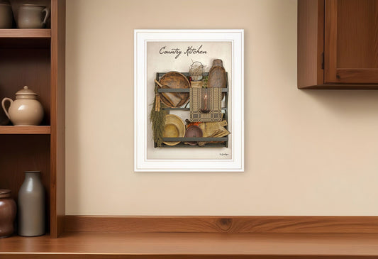 Country Kitchen 12 White Framed Print Kitchen Wall Art - Homeroots