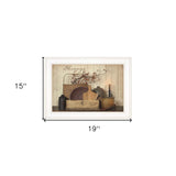 Count your Blessing 1 White Framed Print Wall Art - Homeroots - Flyclothing LLC