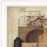 Count your Blessing 1 White Framed Print Wall Art - Homeroots - Flyclothing LLC