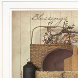 Count your Blessing 1 White Framed Print Wall Art - Homeroots
