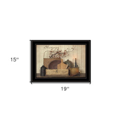 Count your Blessing 2 Black Framed Print Wall Art - Homeroots