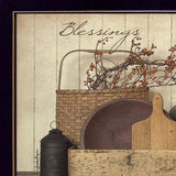 Count your Blessing 3 Black Framed Print Wall Art - Homeroots - Flyclothing LLC