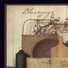 Count your Blessing 3 Black Framed Print Wall Art - Homeroots