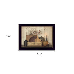 Count your Blessing 3 Black Framed Print Wall Art - Homeroots
