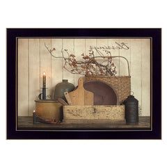 Count your Blessing 3 Black Framed Print Wall Art - Homeroots