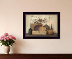 Count your Blessing 3 Black Framed Print Wall Art - Homeroots