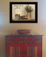 Grateful Hearts 2 Black Framed Print Kitchen Wall Art - Homeroots