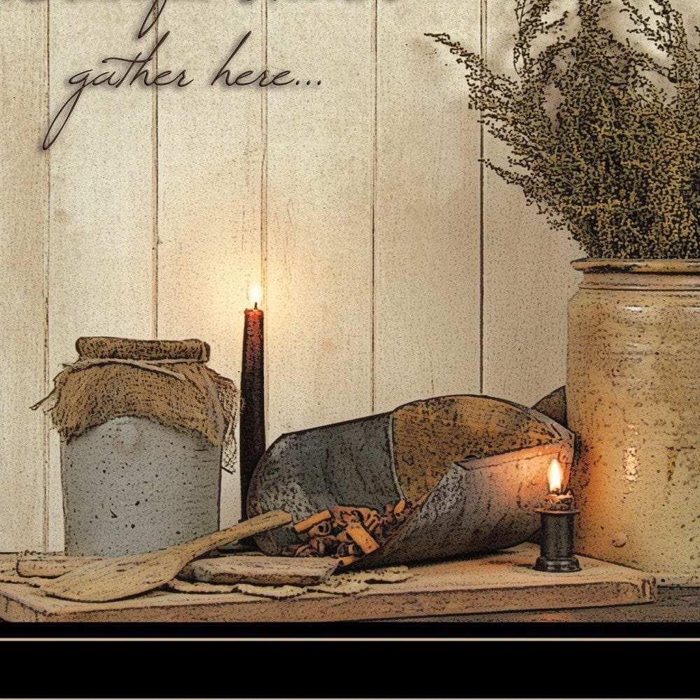 Grateful Hearts 2 Black Framed Print Kitchen Wall Art - Homeroots - Flyclothing LLC