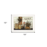 Simply Blessed 1 White Framed Print Kitchen Wall Art - Homeroots - Flyclothing LLC