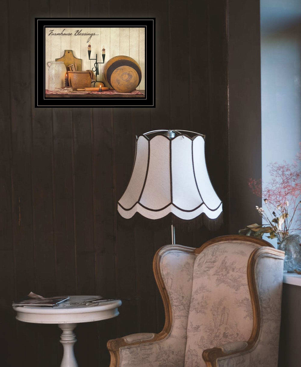 Farmhouse Blessings 3 Black Framed Print Kitchen Wall Art - Homeroots - Flyclothing LLC