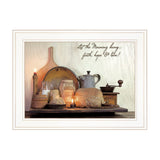 Faith Hope and Love 1 White Framed Print Kitchen Wall Art - Homeroots