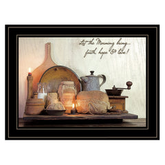 Faith Hope and Love 2 Black Framed Print Kitchen Wall Art - Homeroots