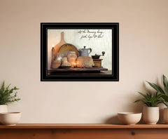 Faith Hope and Love 2 Black Framed Print Kitchen Wall Art - Homeroots
