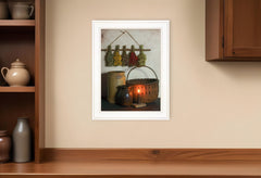 Dried Flower White Framed Print Wall Art - Homeroots