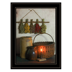 Dried Flower 1 Black Framed Print Wall Art - Homeroots