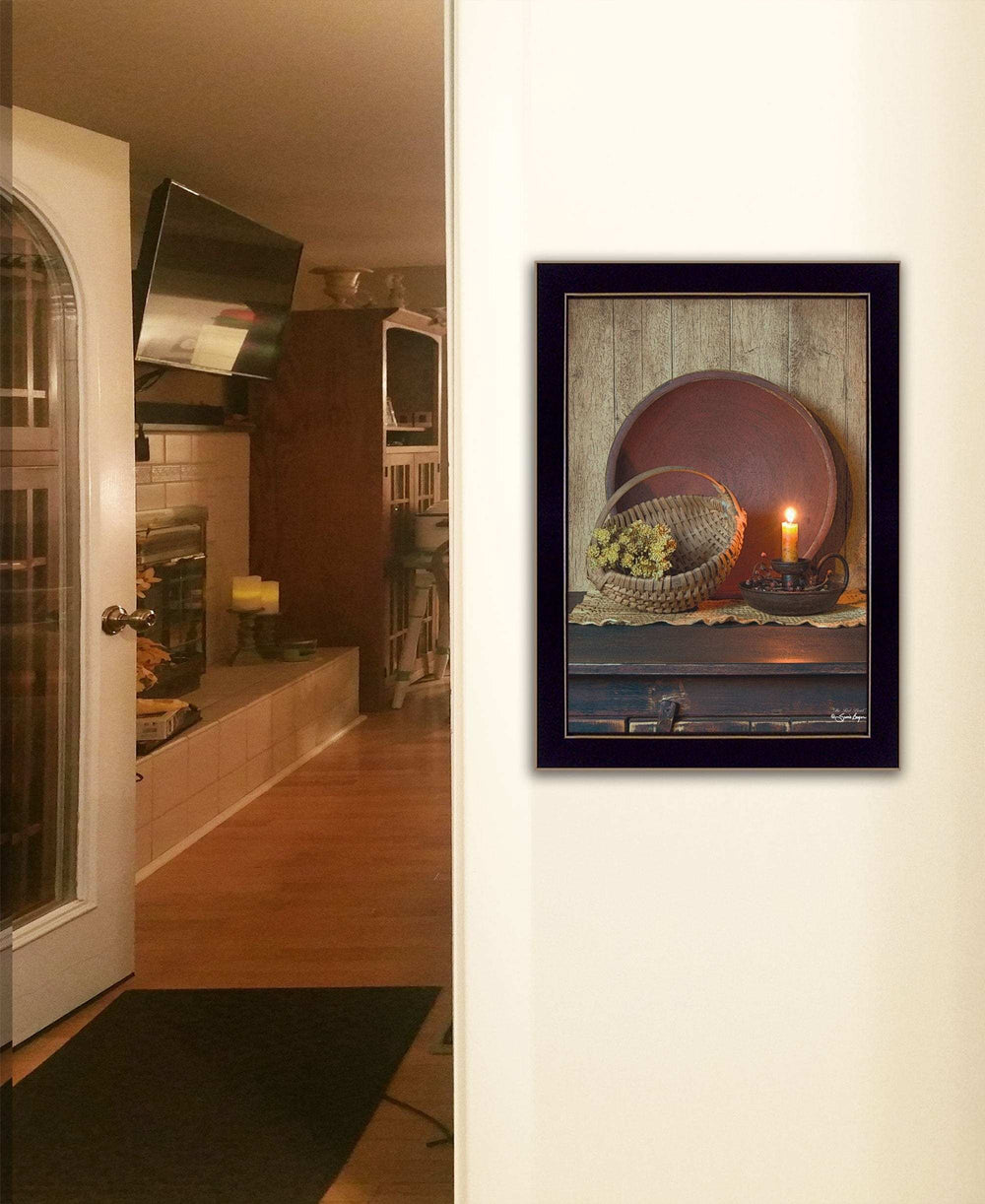 The Red Bowl 2 Black Framed Print Wall Art - Homeroots - Flyclothing LLC