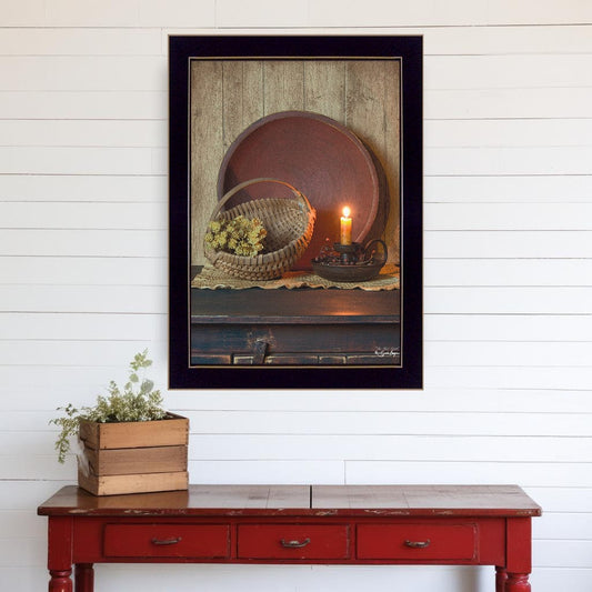 The Red Bowl 2 Black Framed Print Wall Art - Homeroots