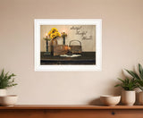 Grateful Thankful Blessing White Framed Print Wall Art - Homeroots