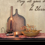 May All Your Days be Blessed Collection Black Framed Print Wall Art - Homeroots