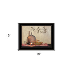 May All Your Days be Blessed Collection Black Framed Print Wall Art - Homeroots