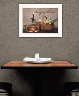 Amazing Grace White Framed Print Kitchen Wall Art - Homeroots - Flyclothing LLC
