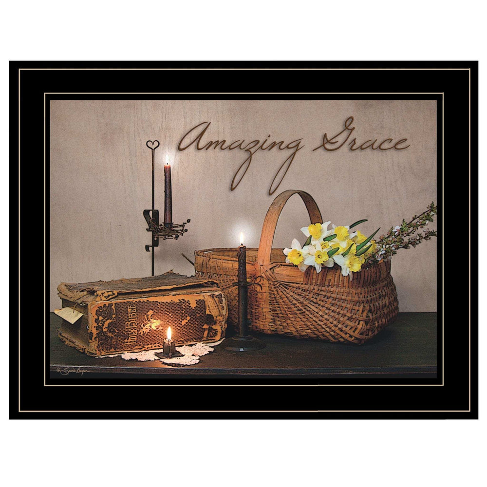 Amazing Grace Black Framed Print Kitchen Wall Art - Homeroots - Flyclothing LLC