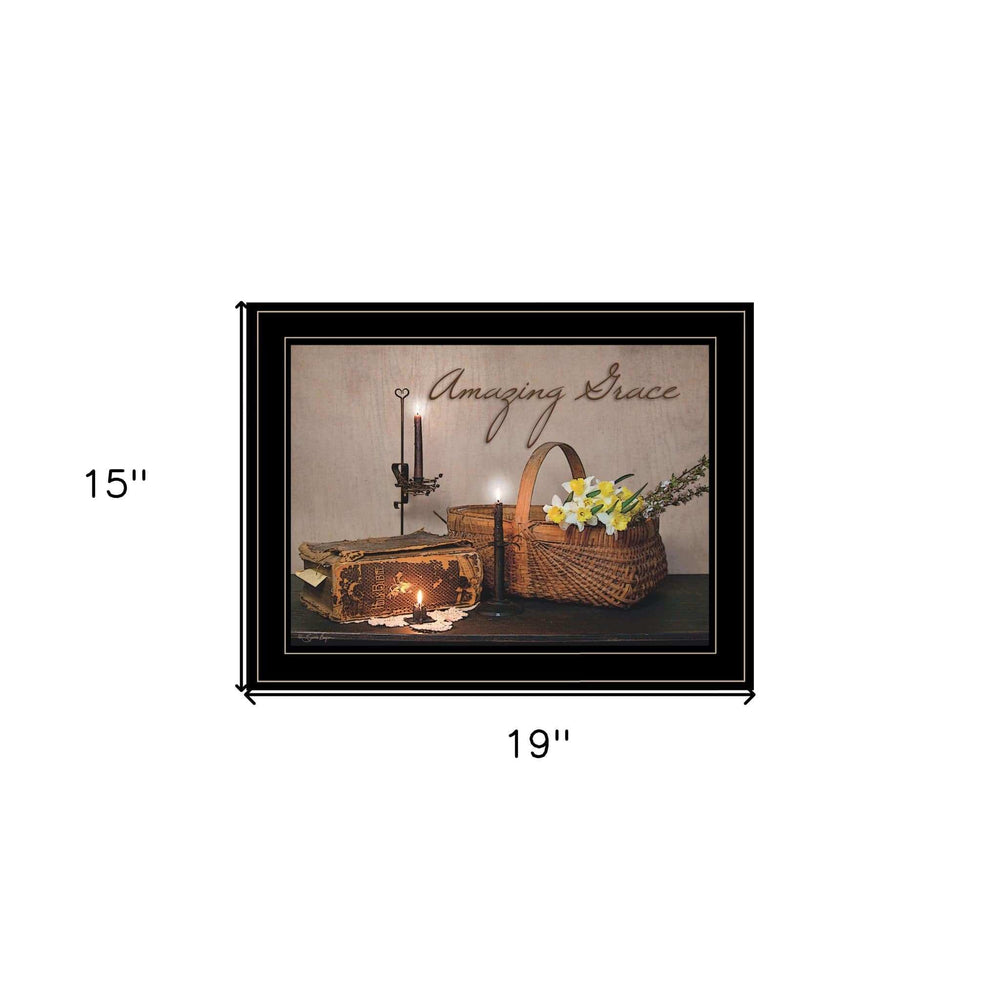 Amazing Grace Black Framed Print Kitchen Wall Art - Homeroots - Flyclothing LLC