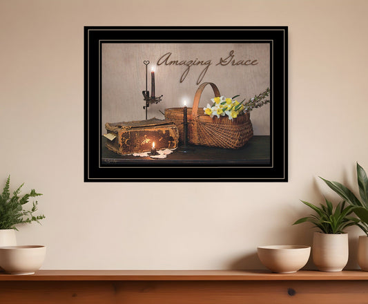 Amazing Grace Black Framed Print Kitchen Wall Art - Homeroots