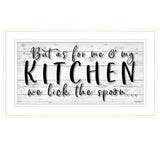 We lick the Spoon 1 White Framed Print Kitchen Wall Art - Homeroots