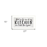 We lick the Spoon 1 White Framed Print Kitchen Wall Art - Homeroots - Flyclothing LLC