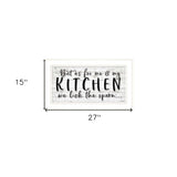 We lick the Spoon 1 White Framed Print Kitchen Wall Art - Homeroots - Flyclothing LLC