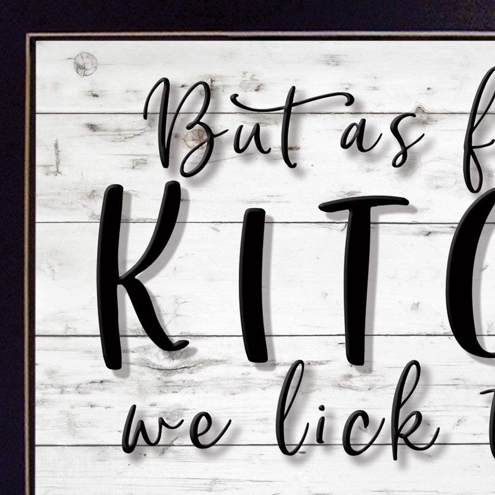 We lick the Spoon 3 Black Framed Print Kitchen Wall Art - Homeroots - Flyclothing LLC