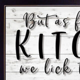 We lick the Spoon 3 Black Framed Print Kitchen Wall Art - Homeroots