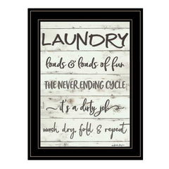 Laundry 2 Black Framed Print Bathroom Wall Art - Homeroots