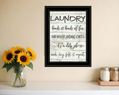 Laundry 2 Black Framed Print Bathroom Wall Art - Homeroots