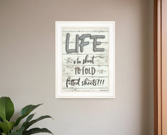 Life is too Short 1 White Framed Print Wall Art - Homeroots