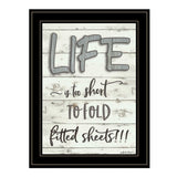 Life is too Short 2 Black Framed Print Wall Art - Homeroots
