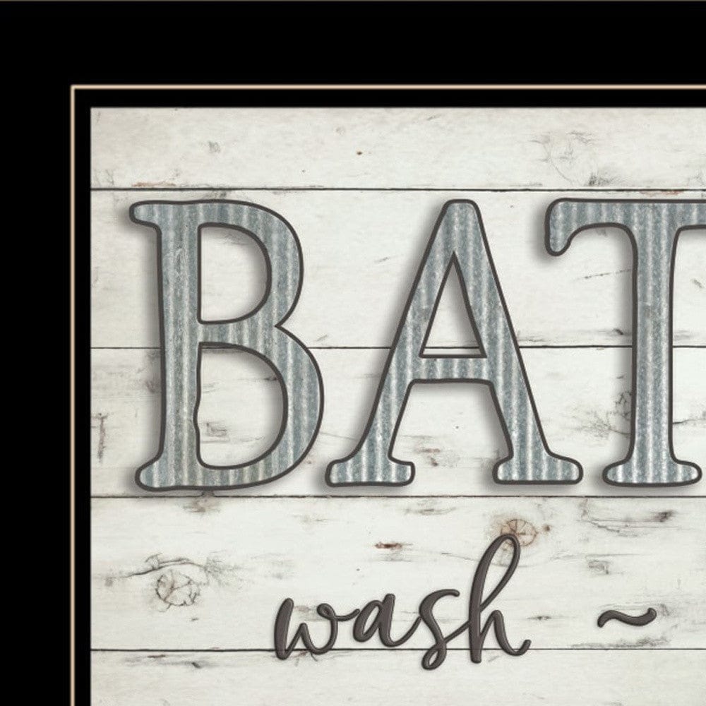 Bath Rules 2 Black Framed Print Bathroom Wall Art - Homeroots