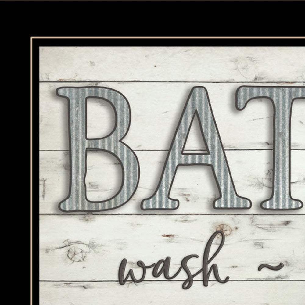 Bath Rules 2 Black Framed Print Bathroom Wall Art - Homeroots - Flyclothing LLC