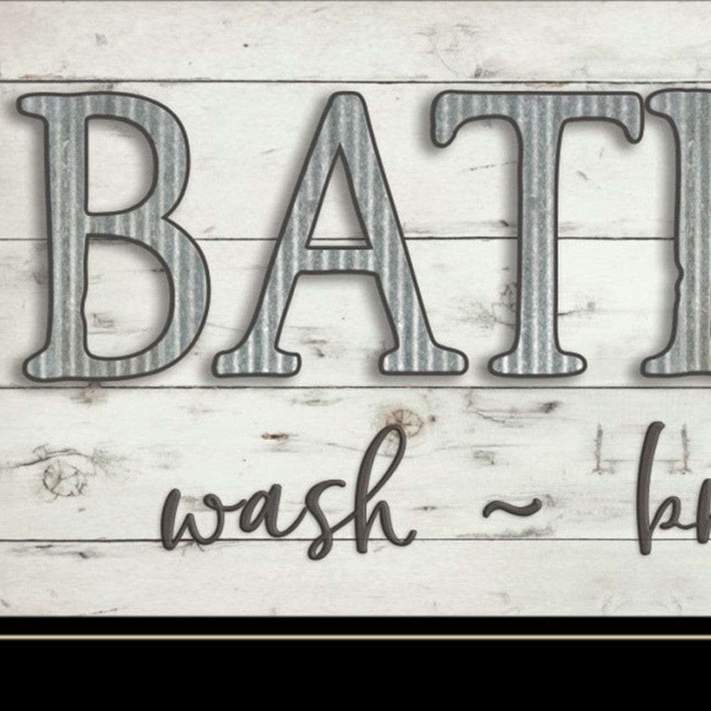 Bath Rules 2 Black Framed Print Bathroom Wall Art - Homeroots - Flyclothing LLC