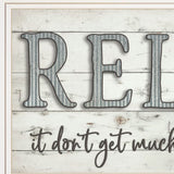 Relax 3 White Framed Print Bathroom Wall Art - Homeroots