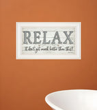 Relax 3 White Framed Print Bathroom Wall Art - Homeroots