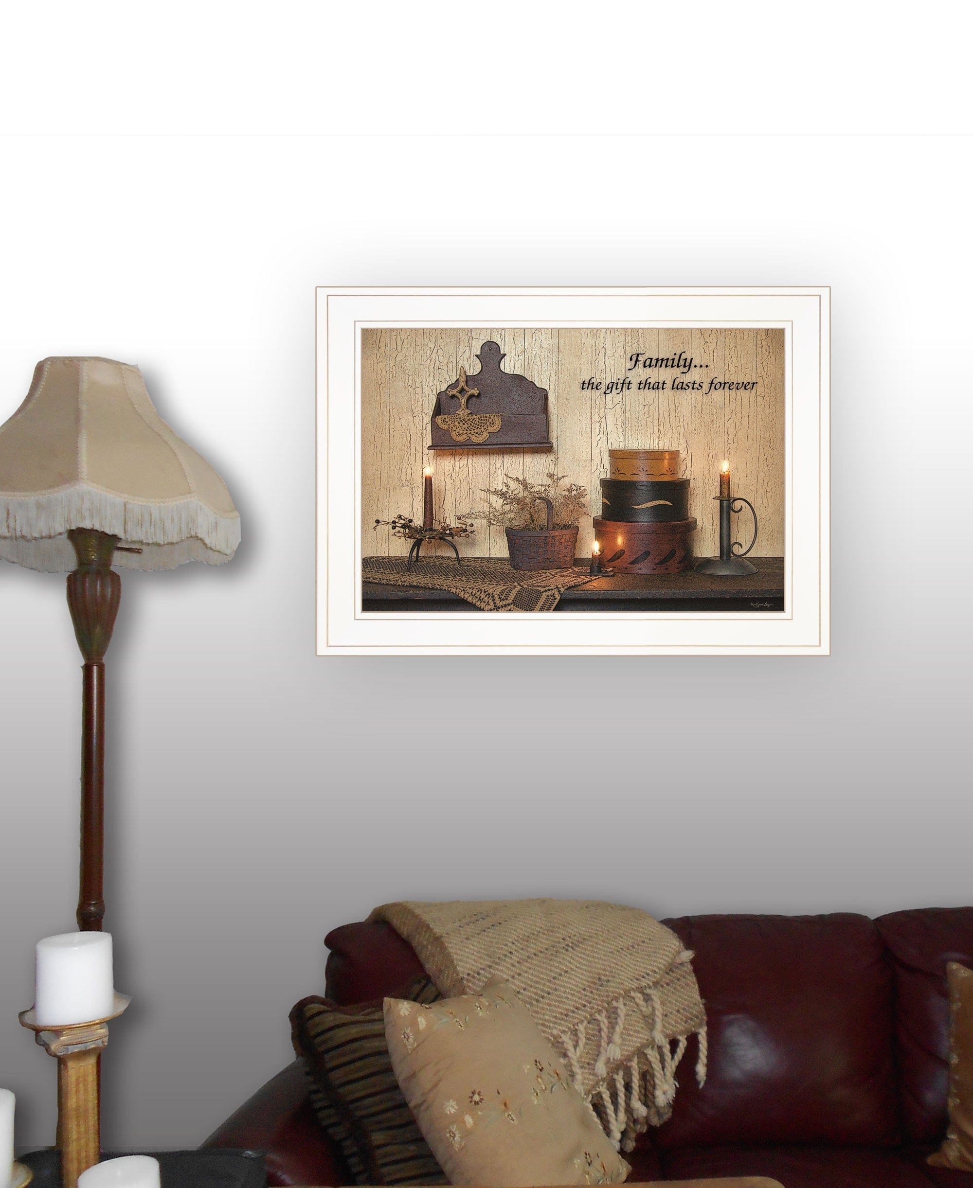 Forever Family White Framed Print Wall Art - Homeroots