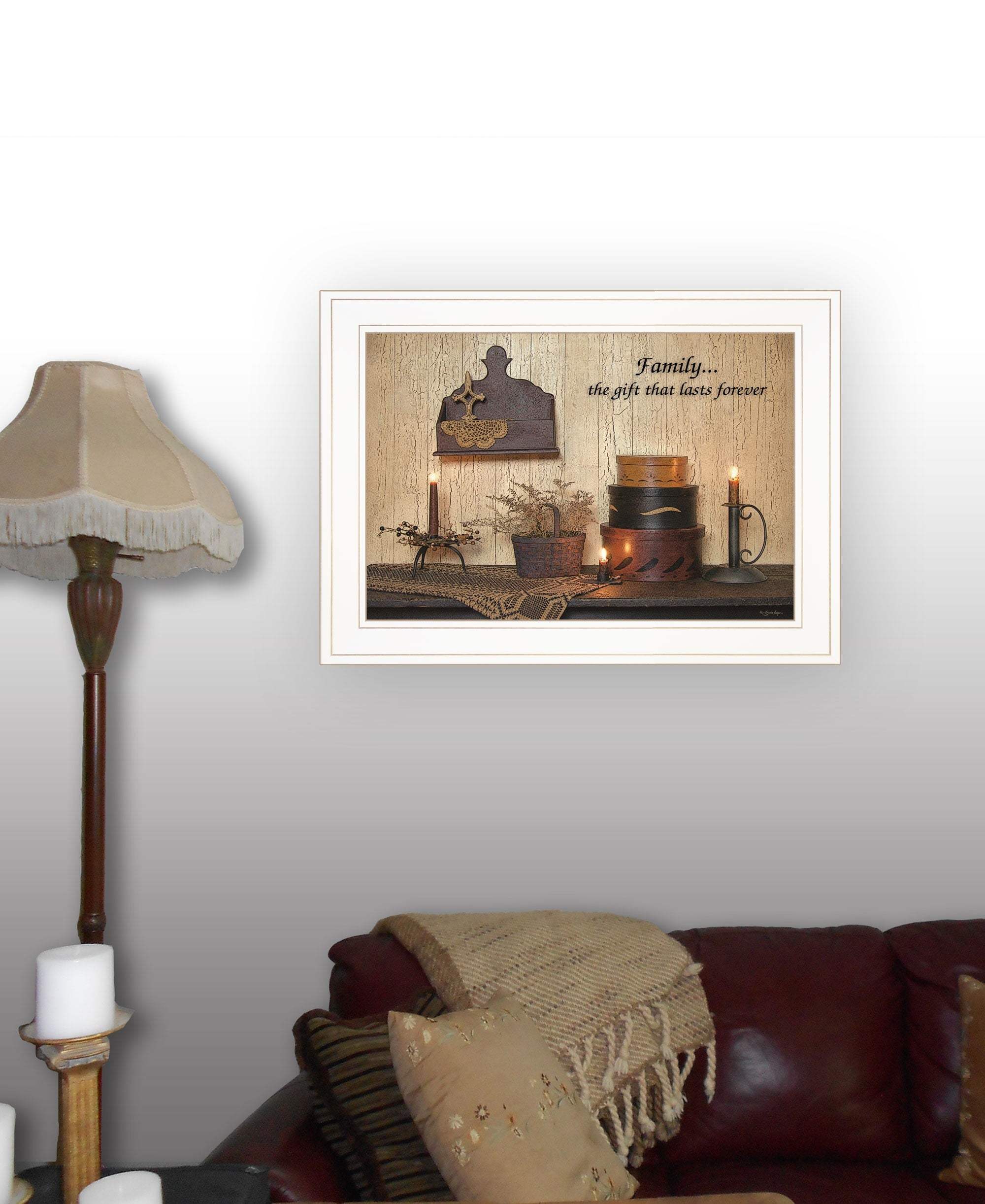 Forever Family White Framed Print Wall Art - Homeroots - Flyclothing LLC