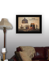 Forever Family 5 Black Framed Print Wall Art - Homeroots