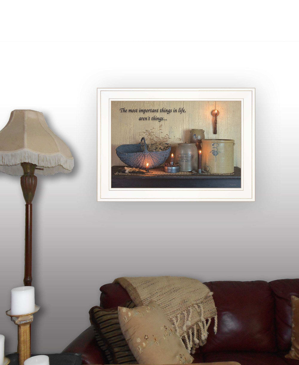 The Most Important Things White Framed Print Wall Art - Homeroots - Flyclothing LLC