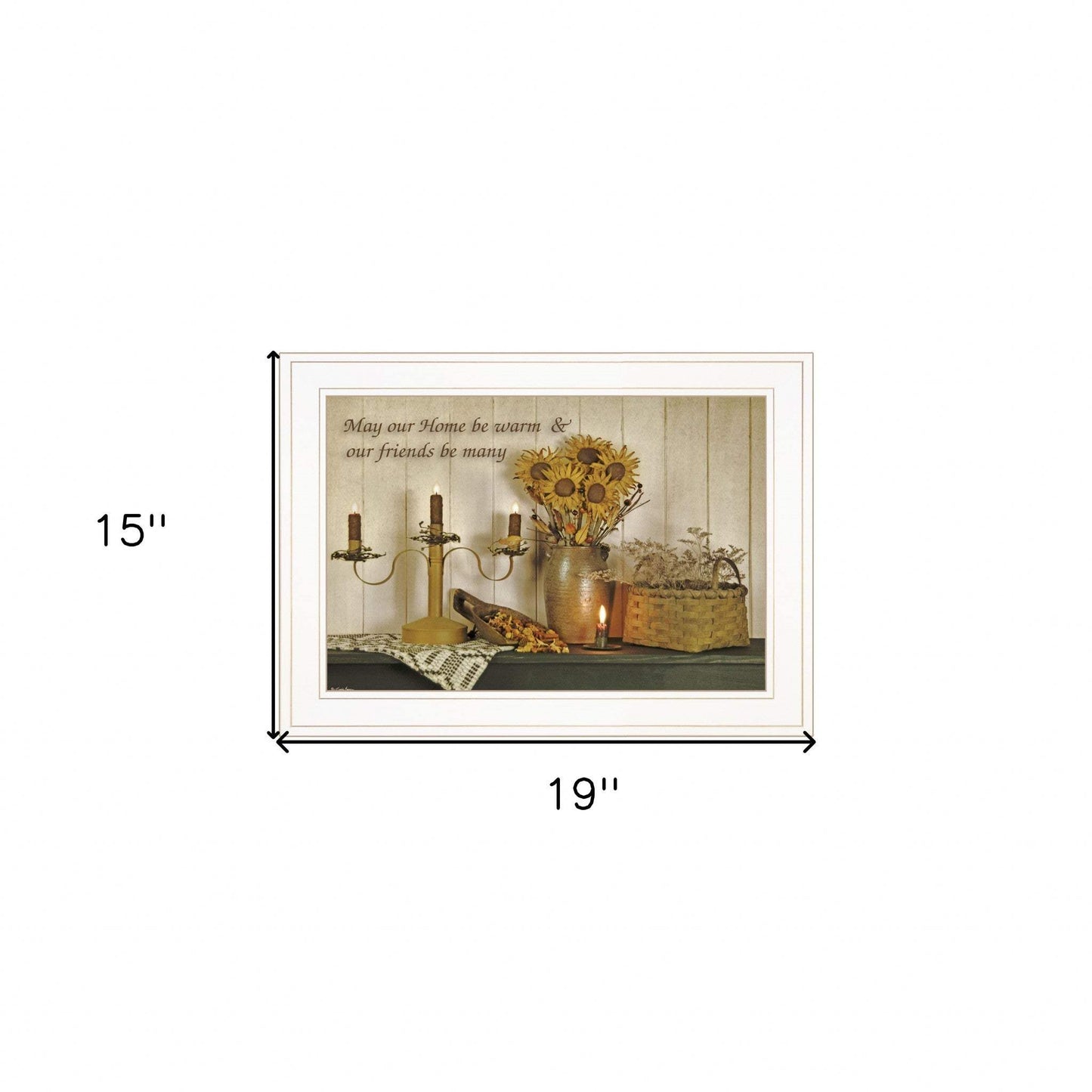 Our Home 2 White Framed Print Wall Art - Homeroots - Flyclothing LLC