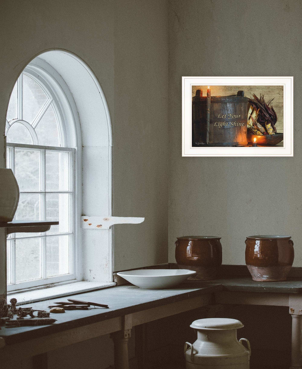 Indian Corn 2 White Framed Print Wall Art - Homeroots - Flyclothing LLC